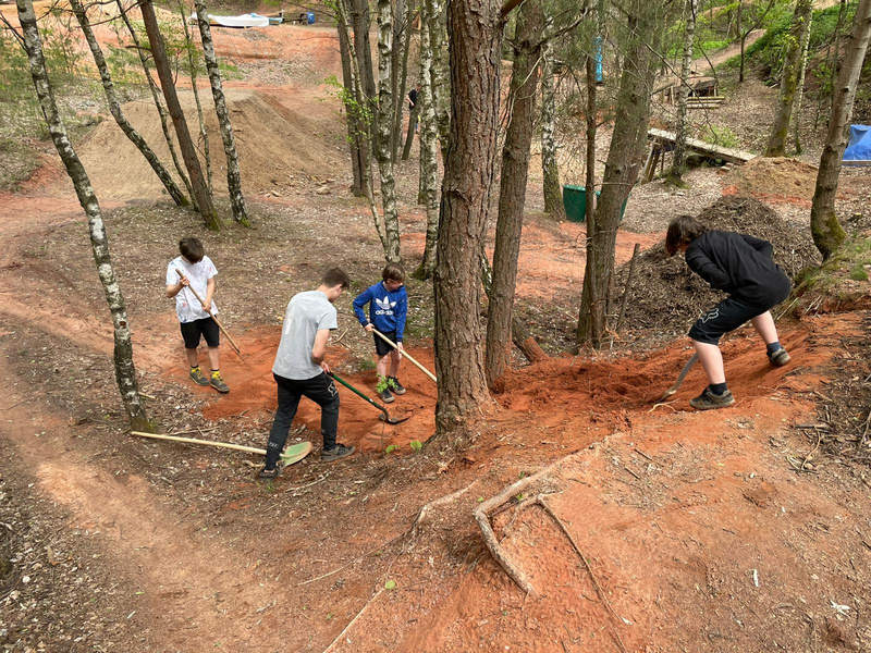 Bauarbeiten - Bikepark Schönenberg-Kübelberg 